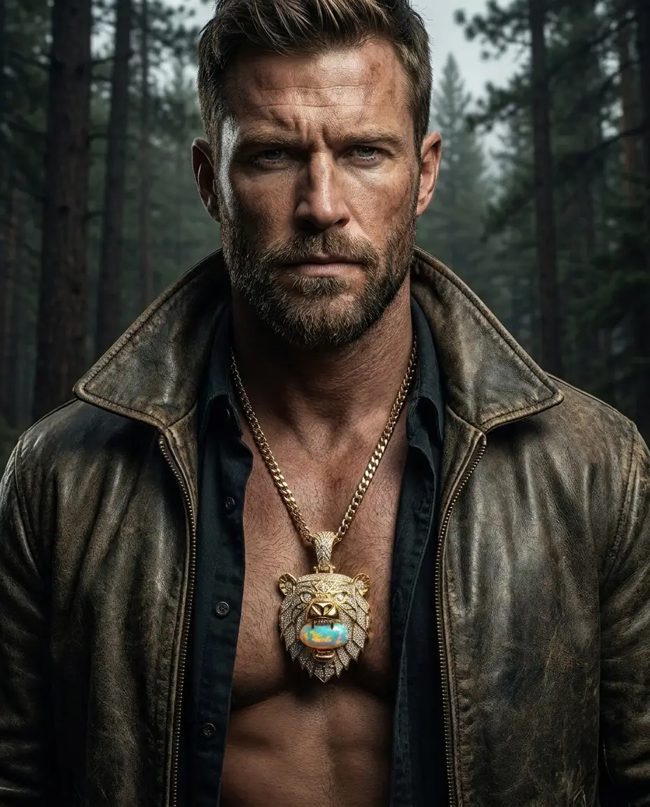 The Bear pendant in the Forest